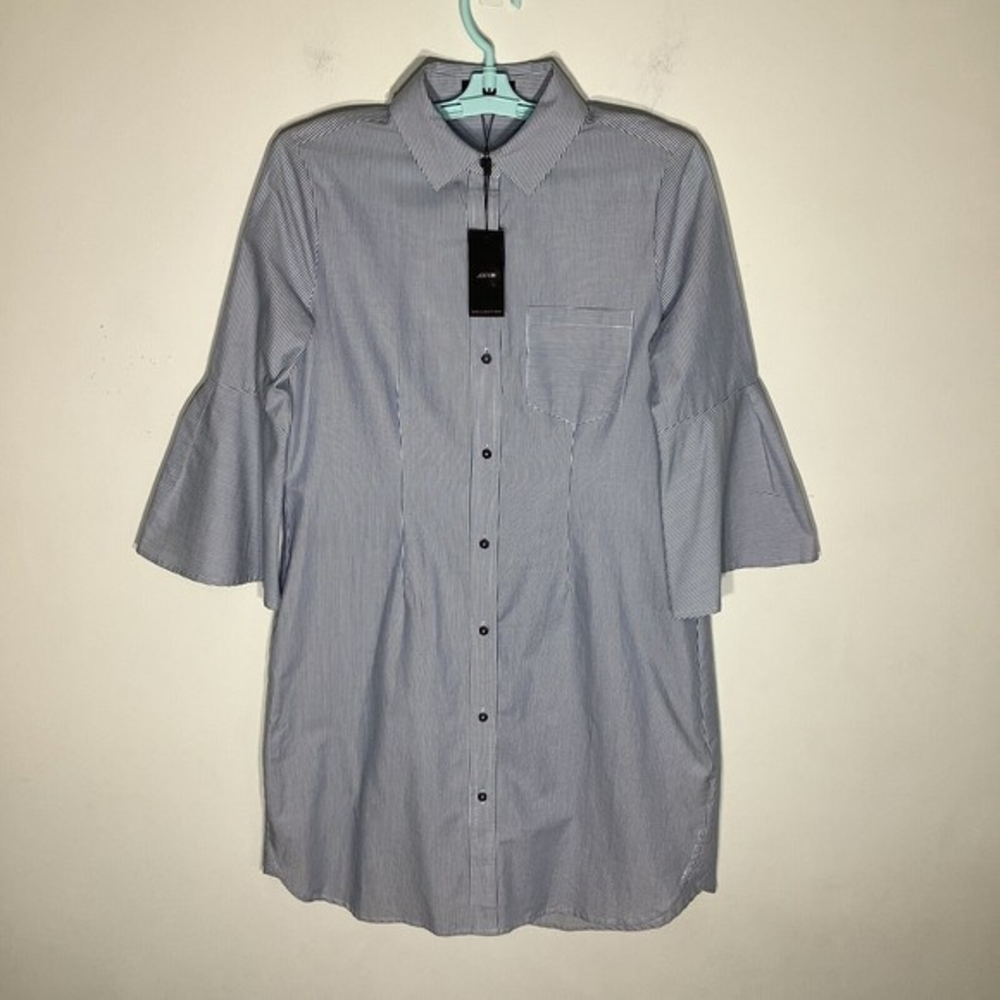 Joes Jeans Womens Blue White Striped Shirt Dress Size XS NWT